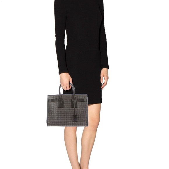 Saint Laurent Medium Sac de Jour with silver-tone - Picture 3 of 5